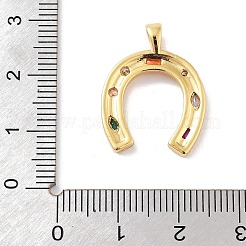 Brass Glass Pendants&nbsp;KK-F877-15G