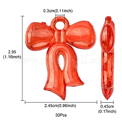 Transparent Acrylic Pendants&nbsp;TACR-YW0001-80