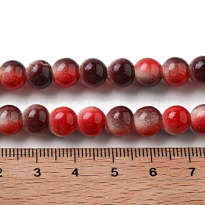 Synthetic Turquoise Dyed Beads Strands&nbsp;G-E594-24R-1