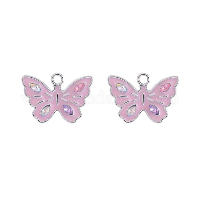 Alloy Rhinestone Pendants&nbsp;PW-WG23D18-04-1