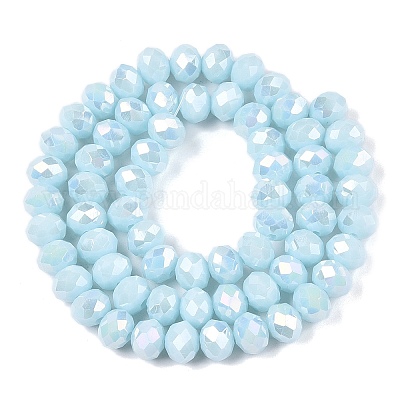 Electroplate Glass Beads Strands&nbsp;EGLA-A044-P8mm-B06-1