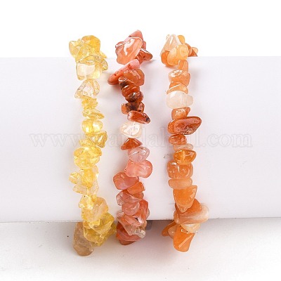 Chips Natural Mixed Stone Stretch Bracelets&nbsp;BJEW-JB05644-1