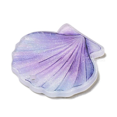 Ocean Themed Opaque Printed Acrylic Pendants&nbsp;SACR-L004-03B-1