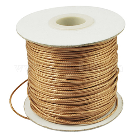韓国のワックスポリエステルコード  ビードコード  ゴールデンロッド  1.2mm  約185ヤード/ロール&nbsp;YC-1.2mm-NO117-1