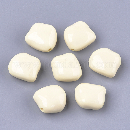 アクリルビーズ  ナゲット  トウモロコシの穂の黄色  23.5x23x12.5mm  穴：2.5mm  約125個/500g&nbsp;OACR-S029-058B-1