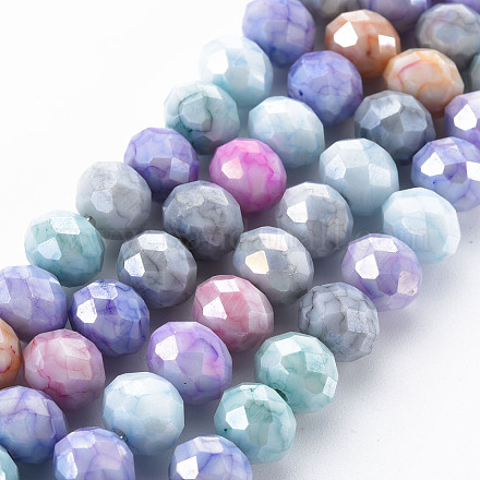 Opaque Baking Paint Glass Beads Strands&nbsp;X-EGLA-N006-006I-1
