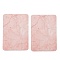 Paper Earring Display Cards, Rectangle with Marble Pattern, Salmon, 7.2x5.1x0.04cm, 100pcs/bag
