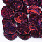 Cellulose Acetate(Resin) Pendants, Flat Round, Colorful, 27.5x2.5mm, Hole: 1.6mm