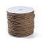 Macrame Cotton Cord, Braided Rope, with Plastic Reel, for Wall Hanging, Crafts, Gift Wrapping, Tan, 1.2mm, about 54.68 Yards(50m)/Roll