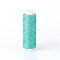 Waxed Polyester Cord, Micro Macrame Cord, for Leather Project, Bracelet Making, Shoe Reparing, Bookbinding, Flat, Turquoise, 0.8mm, about 32.8 yards(30m)/roll