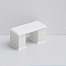 Plastic Table, Mini Furniture, Dollhouse Decorations, White, 50x25mm