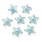 UV Plating Rainbow Iridescent Transparent Acrylic Beads, Two Tone, Star, Aquamarine, 15.5~16x16.5x9.5mm, Hole: 2.6mm