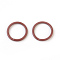 Iron Open Jump Rings, Round, Saddle Brown, 18 Gauge, 10x1mm, Inner Diameter: 8mm