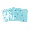 Plastic Resealable Bag, Storage Bags, Self Seal Bag, with Top Seal, Cartoon, Sky Blue, Drink, 10x11x0.15cm, Unilateral Thickness: 2.7 Mil(0.07mm), 100pcs/bag