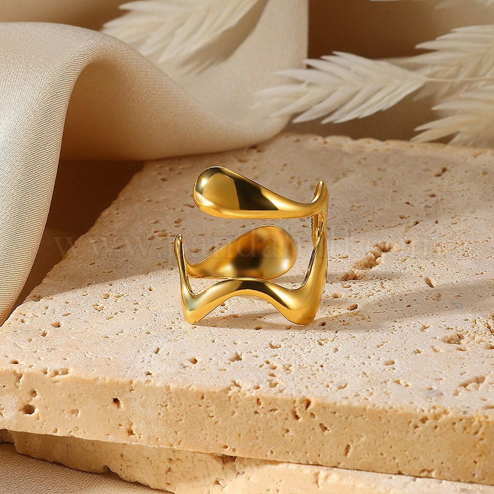 Open Cuff Rings Wholesale 304 Stainless Steel Open Cuff Rings for Women - Pandahall.com