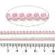 鉄ラインストーンカップチェーン  スプールで  銀  ライトローズ  3x3x2.5mm  約10ヤード/ロール&nbsp;CH-A008-02D-3