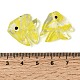 手作りランプワークビーズ  魚  きいろ  22.5~23x20~21.5x7.5~8.5mm  穴：1.6mm&nbsp;LAMP-H073-01D-4