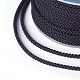 ポリエステル編組コード  ブラック  3mm  約12.02~13.12ヤード（11~12m）/ロール&nbsp;OCOR-F010-A05-3
