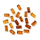不透明なアクリルビーズ  長方形  チョコレート  8x4x3mm  穴：1mm&nbsp;OACR-M018-02H-1