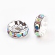 Brass Rhinestone Spacer Beads&nbsp;RB-A014-Z10mm-28S-2