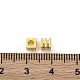 真鍮ビーズ  長持ちメッキ  キューブ  ゴールドカラー  4x4x4mm  穴：2mm&nbsp;KK-C071-05B-G-3