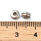 CCBプラスチックビーズ  フラットラウンド  プラチナ  5x2.5mm  穴：1.8mm&nbsp;CCB-H001-12P-3
