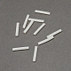 プラスチック製ピアスキャッチ  ピアスバックキャッチ  ホワイト  12~16x2x2mm  穴：0.5mm  約5000個/袋&nbsp;FIND-R008-2x12mm-2