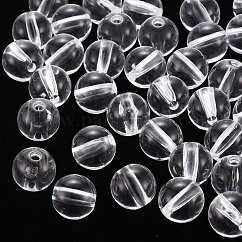 透明なアクリルビーズ  ラウンド  透明  12x11mm  穴：2.5mm  約566個/500g