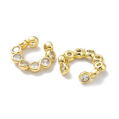 Clear Cubic Zirconia Diamond Wrap Cuff Earrings&nbsp;EJEW-H135-04G