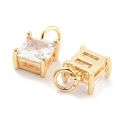 Brass Glass Pendants&nbsp;KK-P271-22G