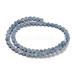 Synthetic Lava Rock Dyed Beads Strands&nbsp;G-R010-01H