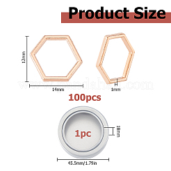 100Pcs Alloy Linking Rings&nbsp;FIND-HS0002-67RG