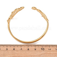 女性用マリン304ステンレススチールカフバングル  ゴールドカラー  鮫  内径：2-1/8インチ（5.45cm）&nbsp;LS-BJEW-Z147-01G-05