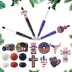 Independence Day DIY Beadable Pen Making Kits&nbsp;DIY-FS0009-51