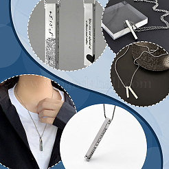 8Pcs 2 Colors 304 Stainless Steel Pendants&nbsp;FIND-UN0004-05