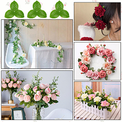 Cloth Artificial Rose Leaf&nbsp;AJEW-WH0270-951A