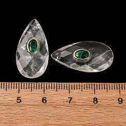 Natural Quartz Crystal Pendants&nbsp;X-G-P586-01G-10