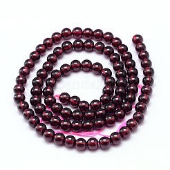 モザンビーク輸入天然グレード aaaa ガーネット ラウンド ビーズ 連売り  3mm  穴：1mm  約109個/連  15.5インチ&nbsp;G-E300-AAAA-3mm