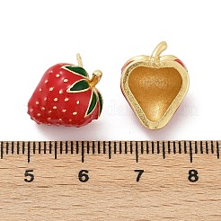 Brass Enamel Stud Earrings&nbsp;EJEW-F895-24B-G