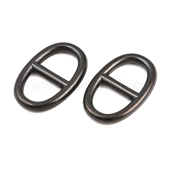 304 Stainless Steel Oval Links Connector Charms&nbsp;STAS-F366-02A-EB