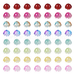 128Pcs 8 Colors Transparent Spray Painted Glass Beads&nbsp;GLAA-TA0001-26