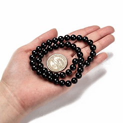 Natural Eyeless Obsidian Beads Strands&nbsp;G-K123-06-12mm