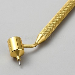 アルミ製ディテール用細線ペイントペン  細字ペンアプリケーター  ゴールドカラー  203x21x12mm  穴：0.3mm&nbsp;AJEW-WH0596-539A