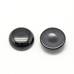 合成ブラックストーンカボション  半円/ドーム  12x5mm&nbsp;G-R416-12mm-46-1