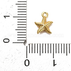 925 Sterling Silver Starfish Charms&nbsp;STER-U009-09G-02