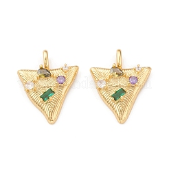 Eco-Friendly Brass Micro Pave Cubic Zirconia Pendants&nbsp;KK-I698-29G