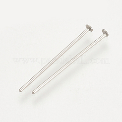 変色しにくい304ステンレススチール製フラットヘッドピン  ステンレス鋼色  20x0.7mm  ヘッド：1.5mm&nbsp;STAS-S076-75-20mm