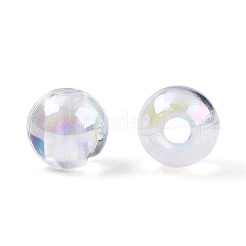 透明なアクリルビーズ  ab色メッキ  ラウンド  クリアAB  8mm  穴：2mm  約2000~2100個/500g&nbsp;MACR-T046-01D-01