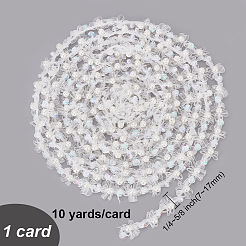 10 Yards Polyester Lace Trims&nbsp;SRIB-WH0011-102