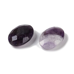 天然石アメジストカボション  オーバル  多面カット  18x13x5.5~6.5mm&nbsp;G-O175-15J-02
